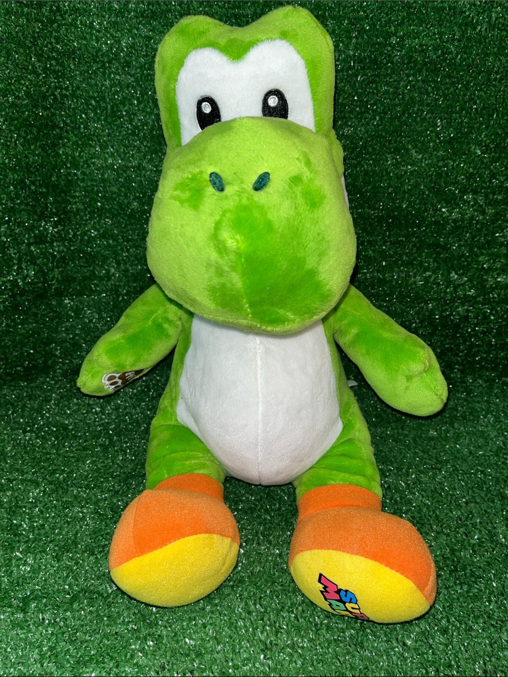 Build A Bear Super Mario Bros 16" YOSHI PLUSH Green Official Nintendo